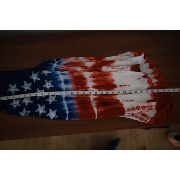 Free Size America USA Red White Blue Stars Stripe Tunic - Picture 9 of 9